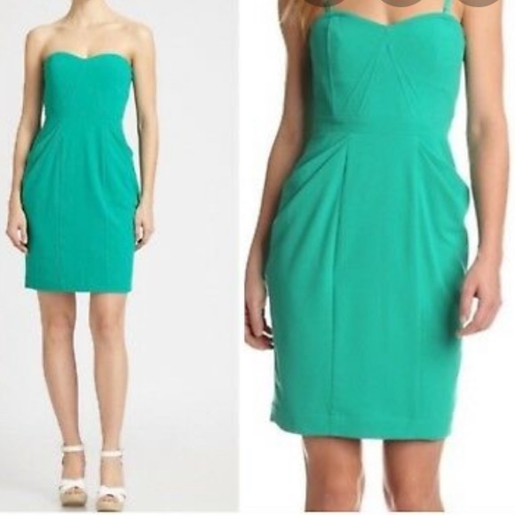 BCBG emerald green cocktail dress - Picture 4 of 4